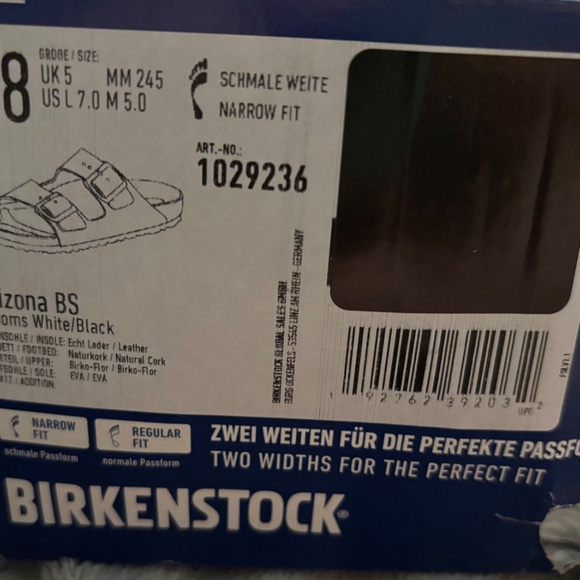 Brand new in box womens Arizona Blooms Birkenstock Narrow 38 - Picture 3 of 8